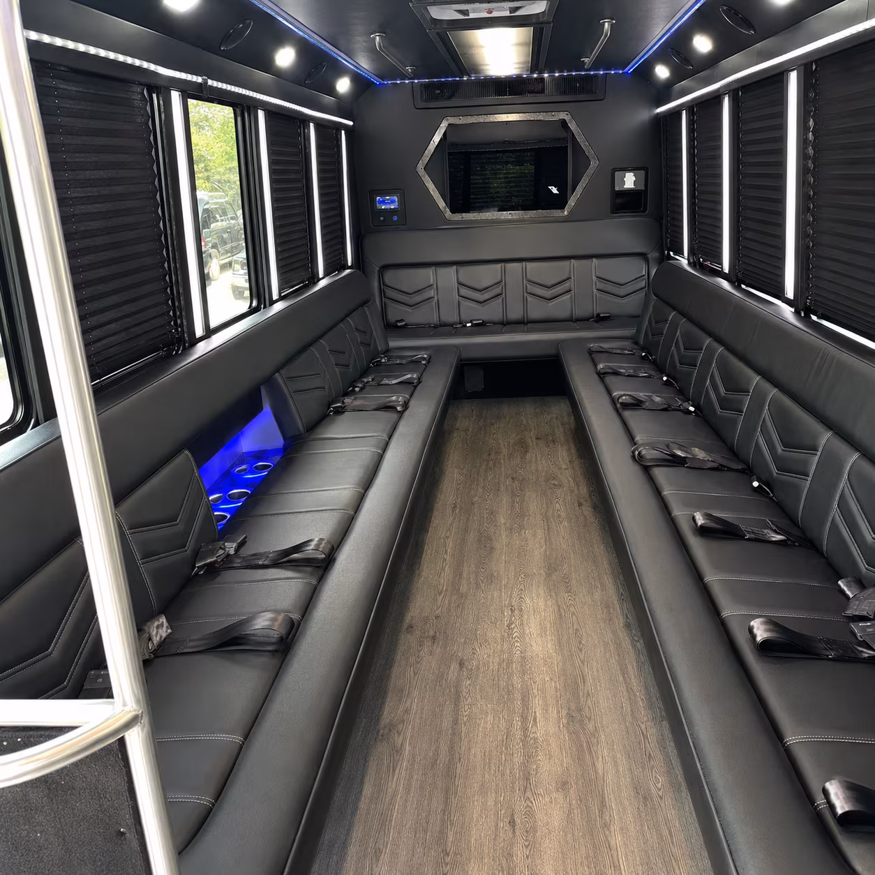 West Valley City Bachelor & Bachelorette Transportation party bus exterior