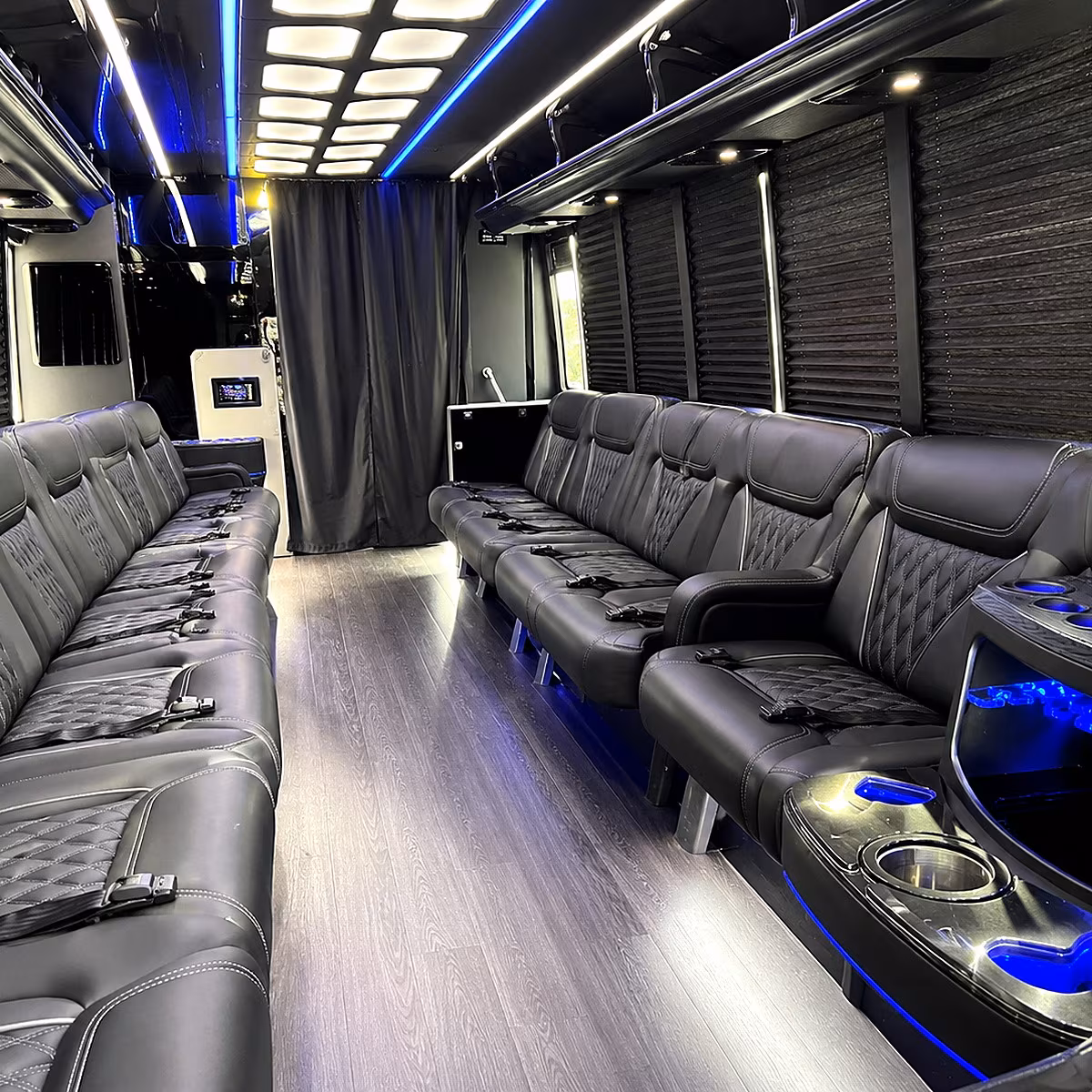 West Valley City Bachelor & Bachelorette Transportation party bus interior