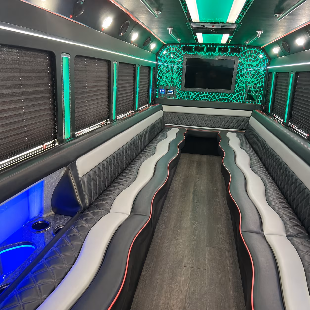 West Valley City Birthday, Sweet 16, & Quinceañera Transportation party bus exterior