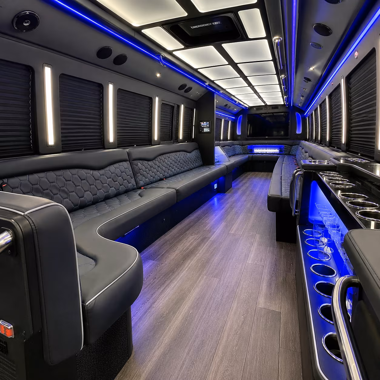 West Valley City Private Event Transportation onboard seating