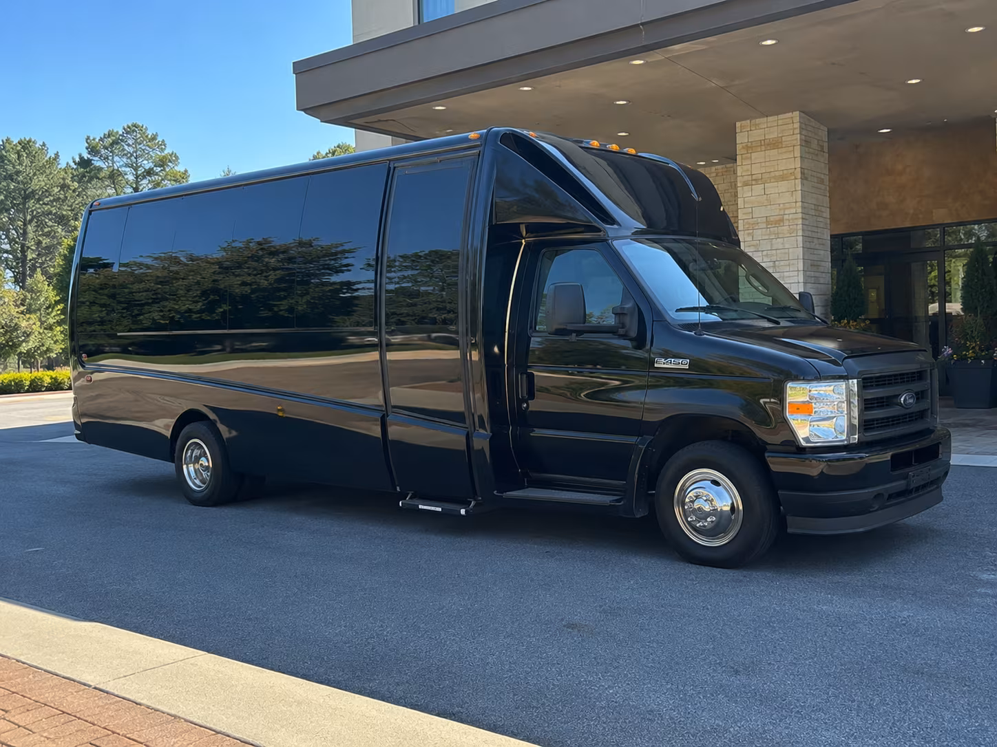 West Valley City School Event Transportation party bus exterior