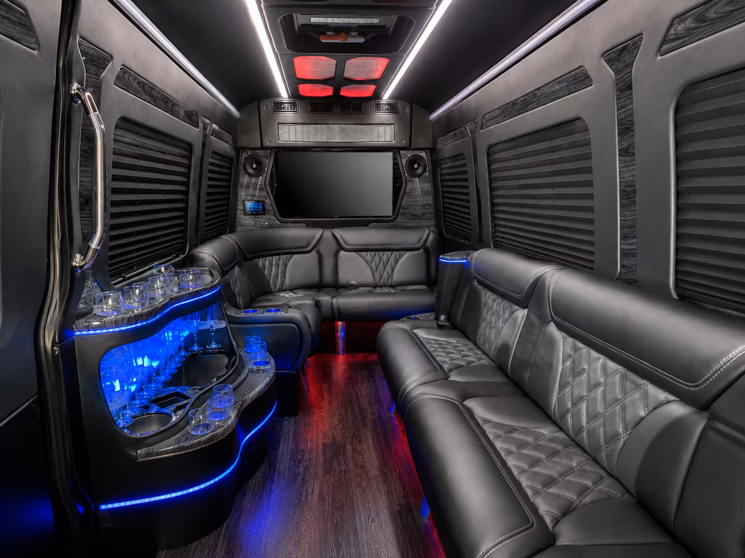 West Valley City School Event Transportation party bus exterior