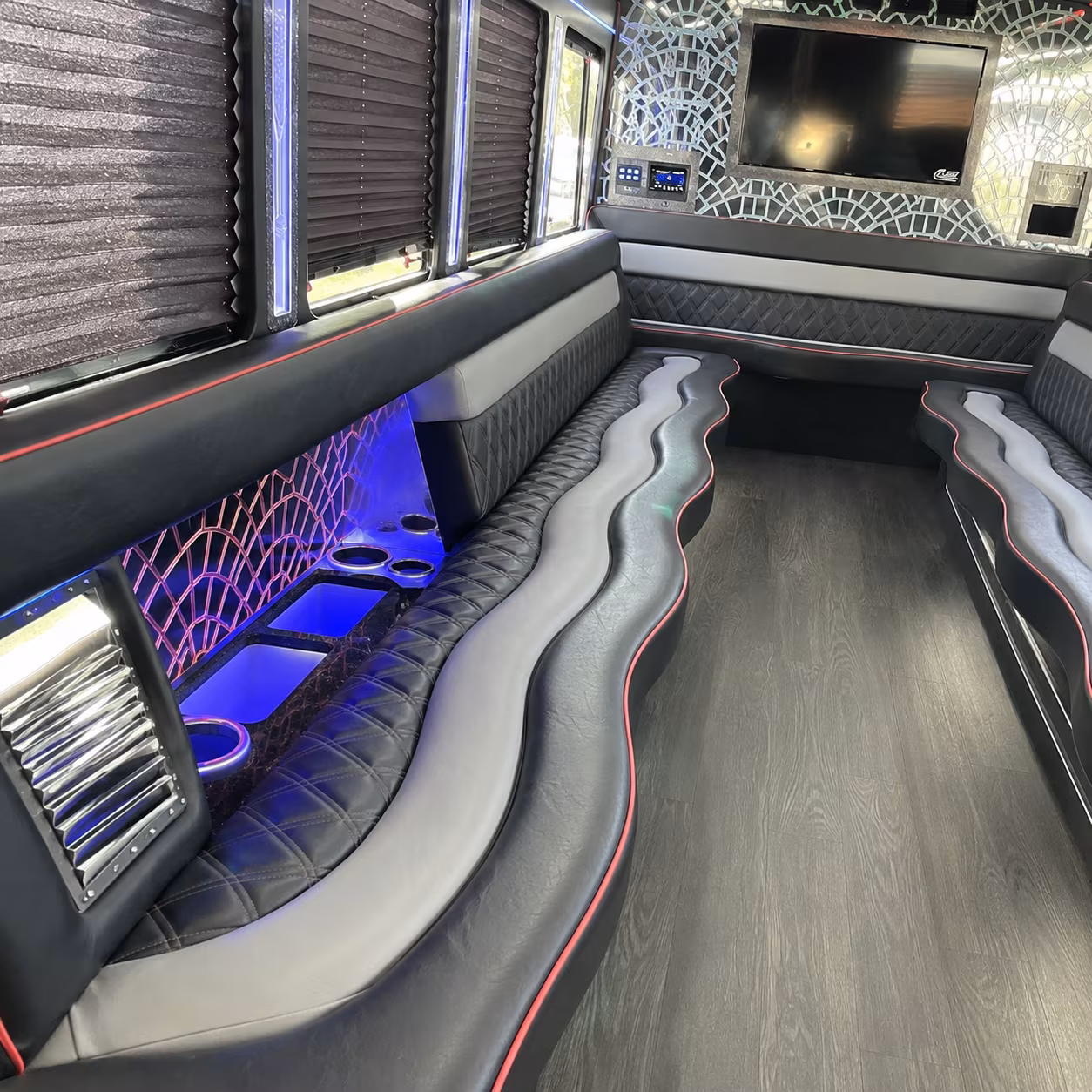 West Valley City Sporting Event Transportation party bus exterior