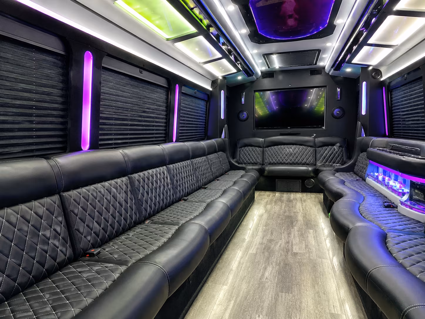 West Valley City Sporting Event Transportation party bus exterior