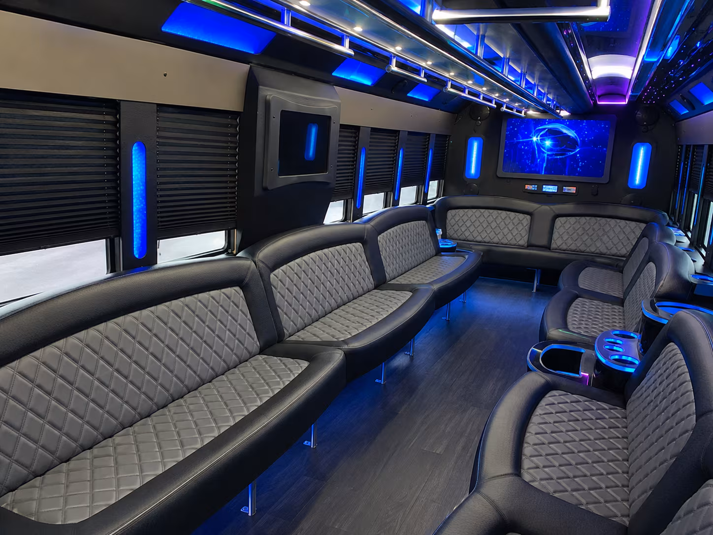 West Valley City Wedding Transportation party bus exterior
