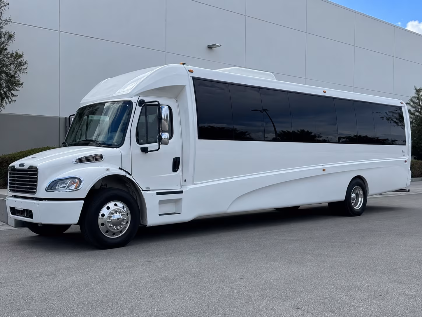 West Valley City Wedding Transportation party bus exterior