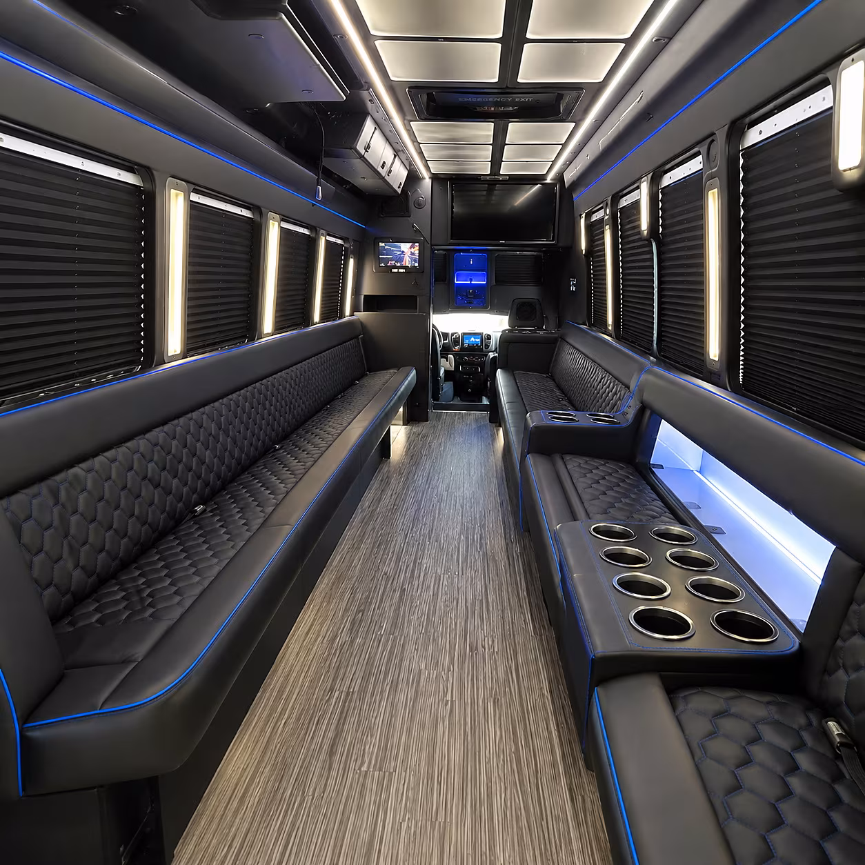 West Valley City Winery Tour & Pub Crawl Transportation party bus interior