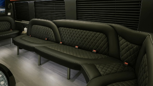 Interior of West Valley City Party Bus Company's 15 Passenger Party Bus in Taylorsville