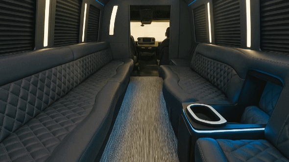 Interior of West Valley City Party Bus Company's 25 Passenger Party Bus in South Jordan