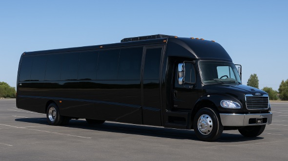 Exterior of West Valley City Party Bus Company's 28 Passenger Party Bus in Murray
