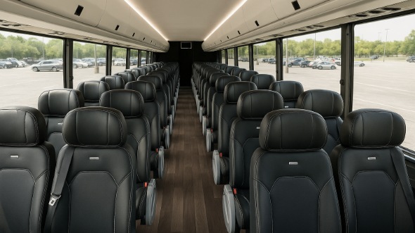 Interior of West Valley City Party Bus Company's 35 Passenger Mini Bus in West Valley City