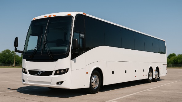Exterior of West Valley City Party Bus Company's 48 Passenger Charter Bus in West Valley City
