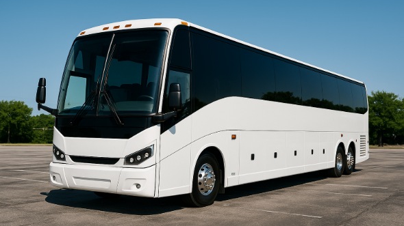 Exterior of West Valley City Party Bus Company's 56 Passenger Charter Bus in West Valley City
