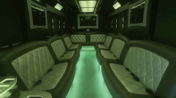 west valley city 20 passenger party bus interior