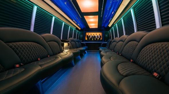 west valley city 25 passenger party bus interior